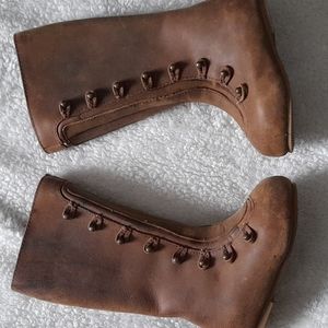 Joyfolie Emelyn leather high fall boots Sable infants 4 baby photoshoot shoes